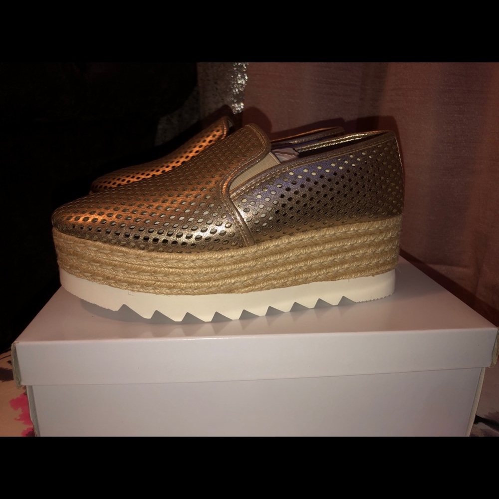 Steve Madden Kara Perforated Platform Loafer
